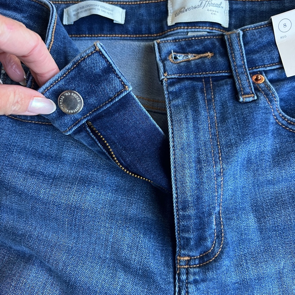 Target Everyday Straight Leg, High Rise Jeans - Picture 4 of 8